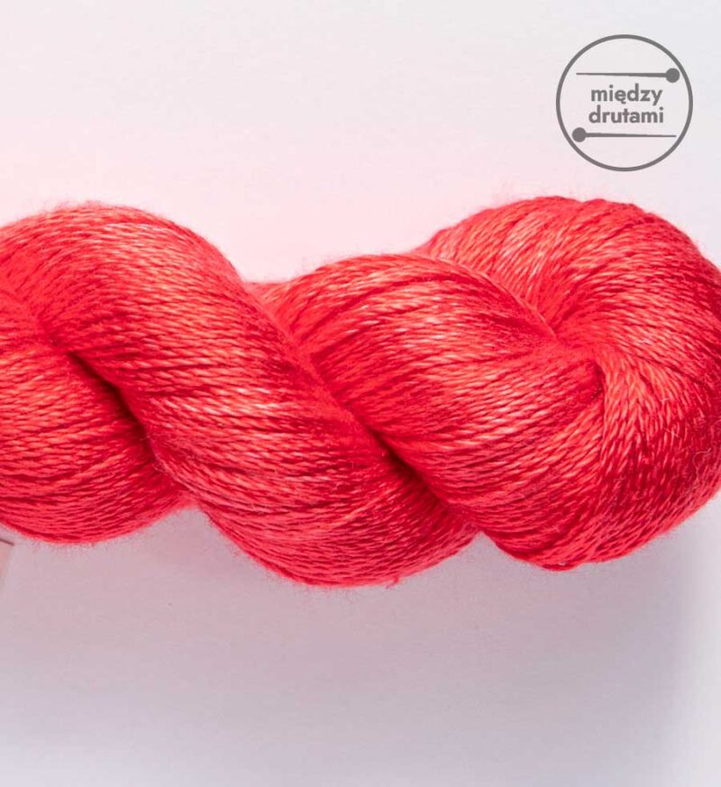 Włóczka Pure Silk Lace Carmine Red Woollala