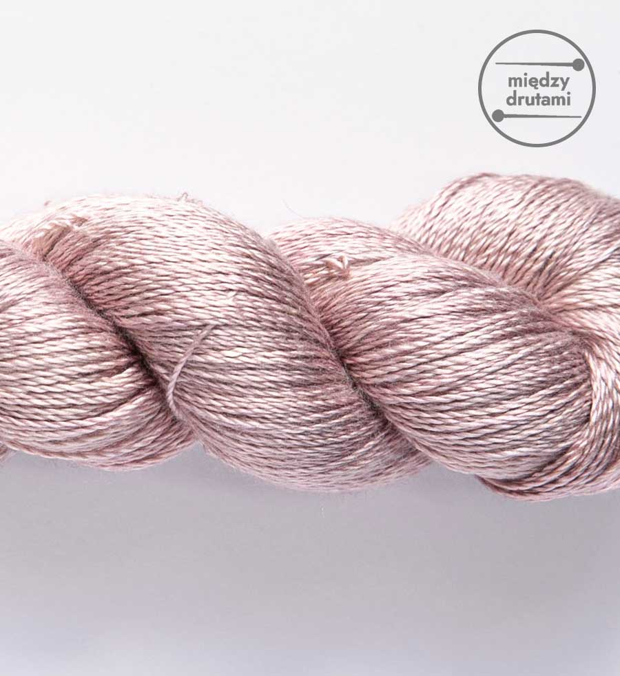 Włóczka Pure Silk Lace Lawendowe Latte Woollala