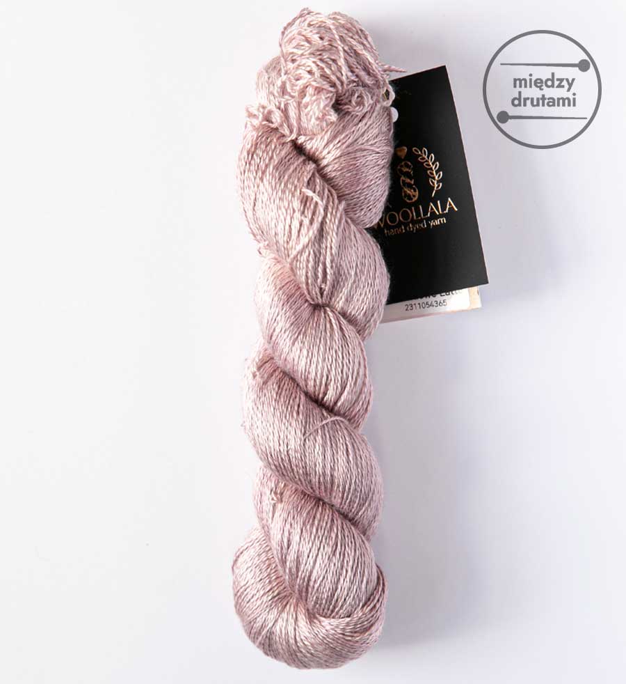 Włóczka Pure Silk Lace Lawendowe Latte Woollala