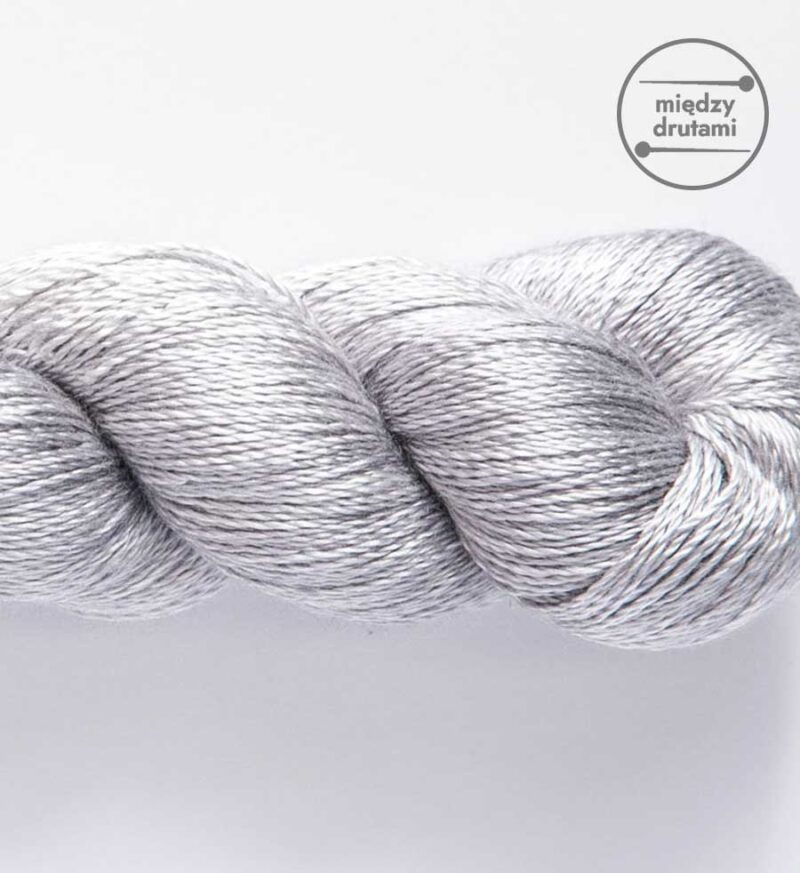 Włóczka Pure Silk Lace Light Gray Woollala