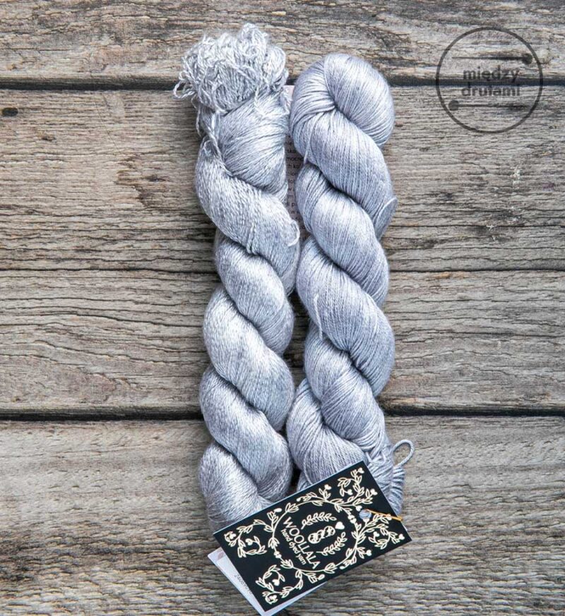 Włóczka Pure Silk Light Gray Woollala