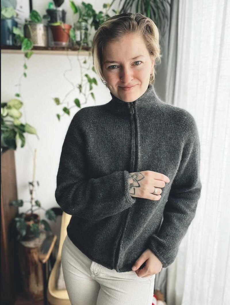 Yucca Zipper wzór z włóczką