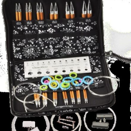 Zestaw drutów ChiaoGoo Spinn Bamboo 13 par 13cm