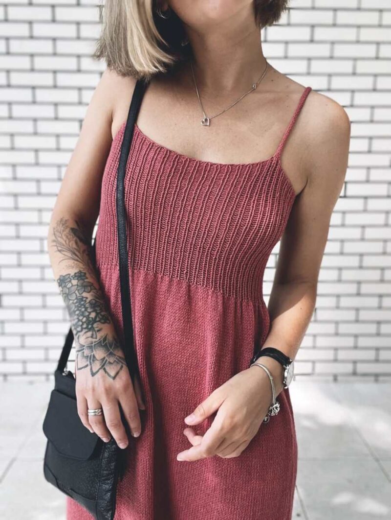 Dagna Zielińska My Peony Dress wzór dziewiarski