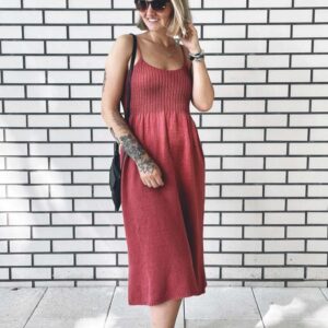 Dagna Zielińska My Peony Dress wzór dziewiarski