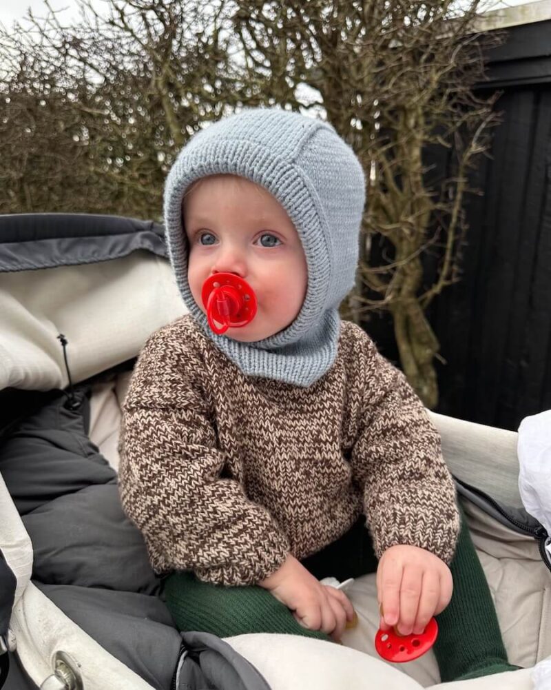 PetiteKnit wzory Melange Sweater Baby