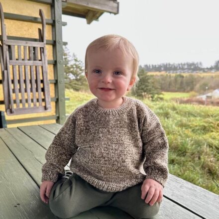 PetiteKnit wzory Melange Sweater Baby