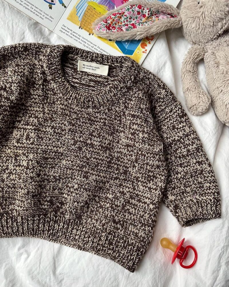 PetiteKnit wzory Melange Sweater Baby
