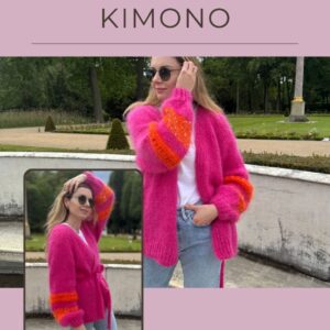Kimono wzór na druty z włóczką Ballerina Chunky Sandnes Garn