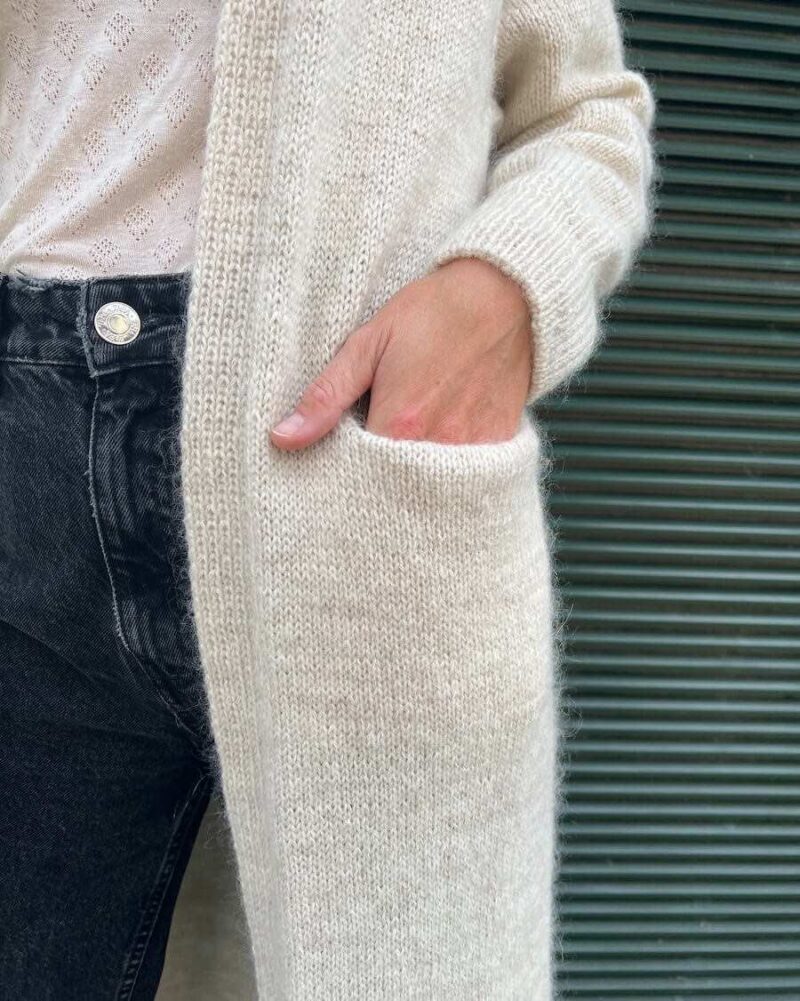PetiteKnit wzory No Frills Cardigan