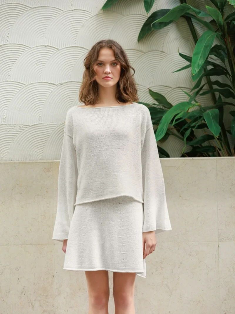 Milly Sweater 2404-08 wzór na druty z włóczką