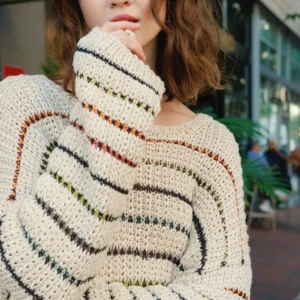 Sebrina Sweater 2404-10 wzór na druty z włóczką