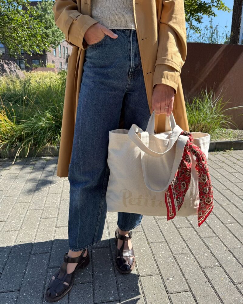 PetiteKnit duża torba Signature Shopper z logo PetiteKnit 100% bawełna