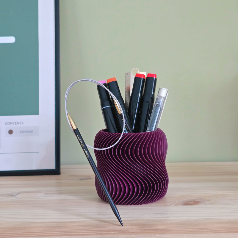 The Knitting Box pojemnik dziewiarski Swirly